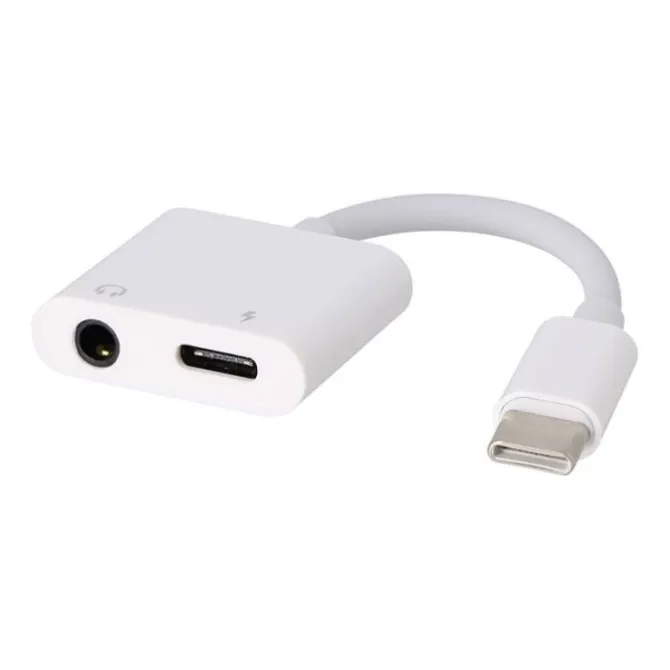 Adaptateur USB-C / USB-C et Jack EDENWOOD Blanc