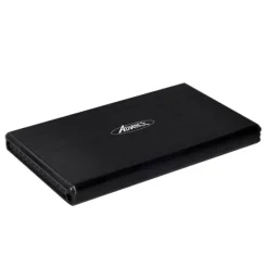 Boitier Disque dur 2,5" USB 3.0 ADVANCE Aluminium Noir Brossé – Plug & Play