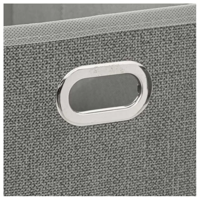 Boîte de rangement pliable gris chiné 15x31 cms