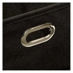 Boîte de rangement pliable noire 15x31 cm