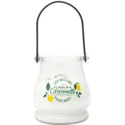 Bougie citronnelle led pot verre