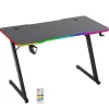 Bureau gaming LED AMSTRAD AMS-DESK120Z ASTRA Noir