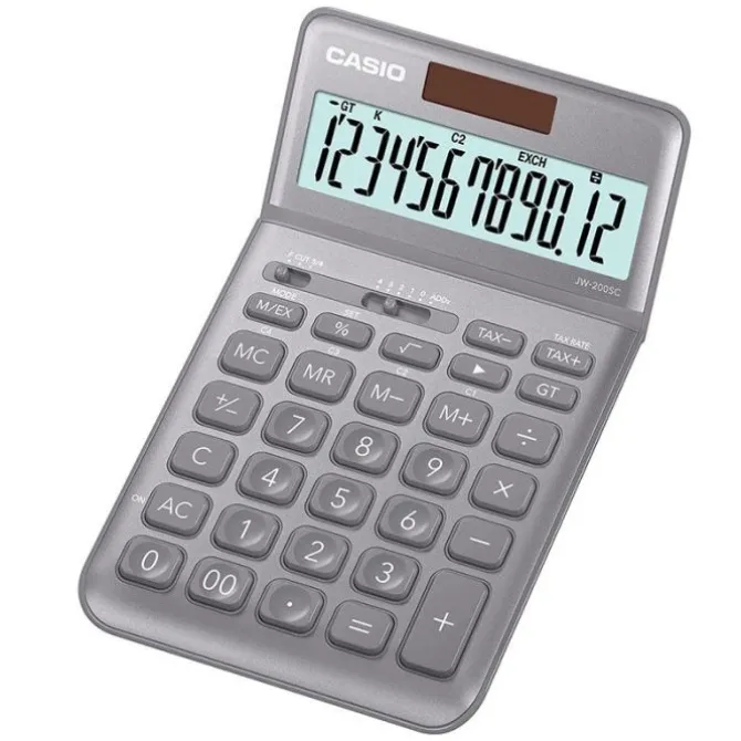 Calculatrice CASIO JW-200SV GRIS METALISE