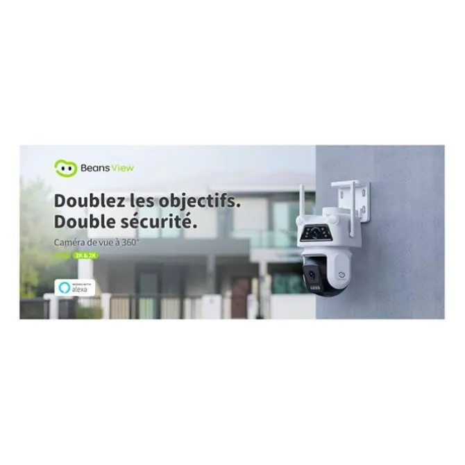 Caméra de surveillance BEANS VIEW D320 Dual 2 K Blanche