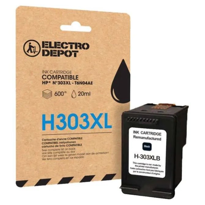 Cartouche d'encre ELECTRO DEPOT compatible HP H 303 XL noir