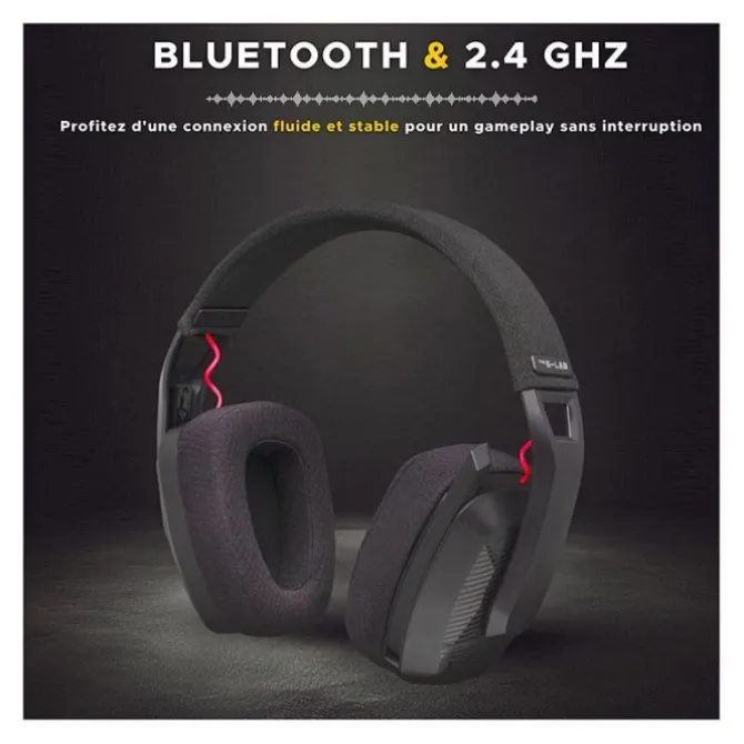 Casque gaming THE G-LAB Korp Platinium sans fil