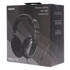 Casque TV HAMA filaire Shell NOIR