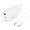 Chargeur secteur 3 ports EDENWOOD 65W 1 USB A 2 USB C