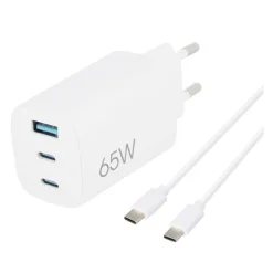 Chargeur secteur 3 ports EDENWOOD 65W 1 USB A 2 USB C