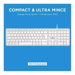Clavier BLUESTORK filaire pour Mac