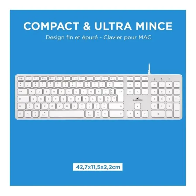 Clavier BLUESTORK filaire pour Mac