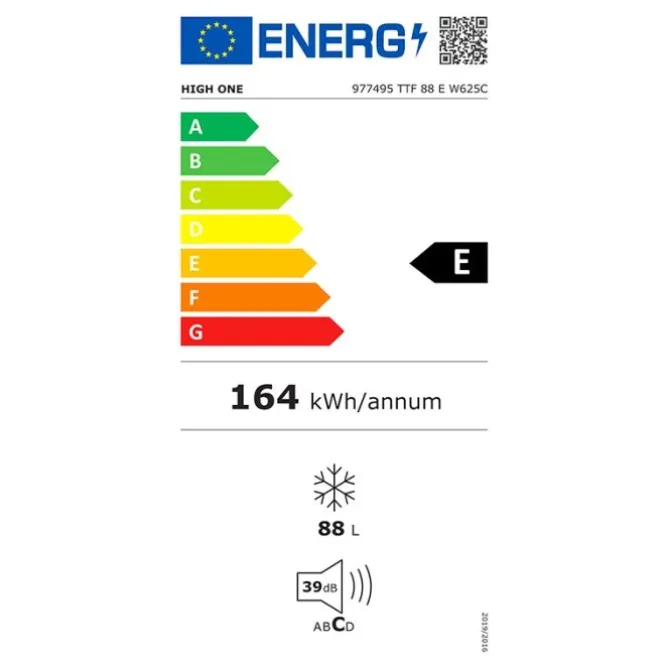 Congélateur top HIGH ONE TTF 88 E W625C