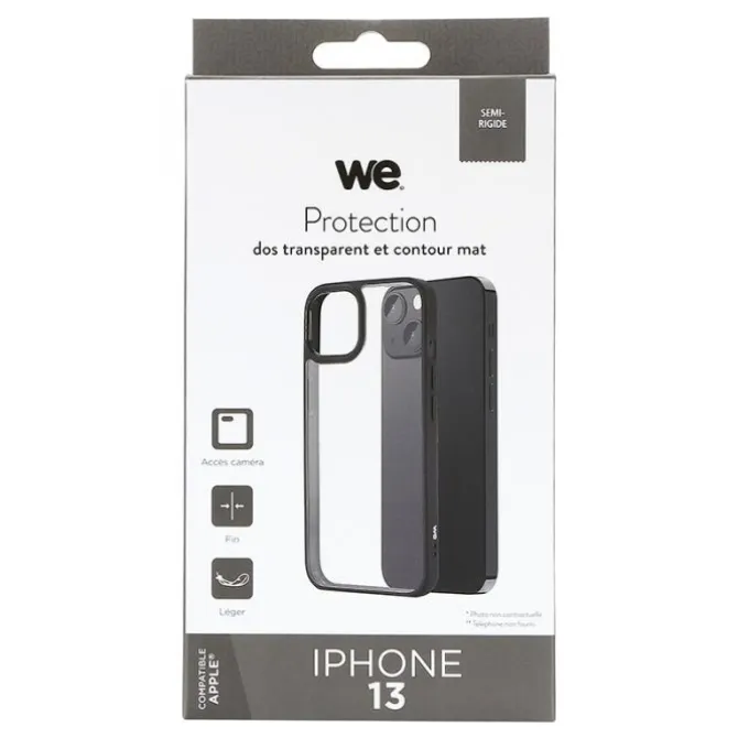 Coque WE APPLE iPhone 13 Contour Noir