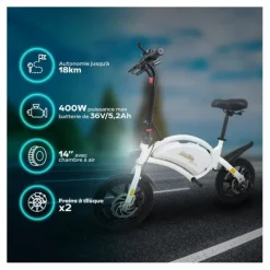 Draisienne URBANGLIDE BIKE 140 Blanche