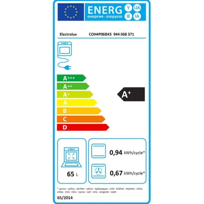 Four chaleur tournante ELECTROLUX COH4P06BX3