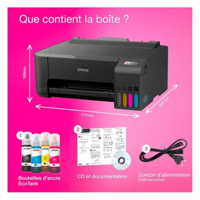 Imprimante EPSON EcoTank ET-1810 *SANS SCANNER*
