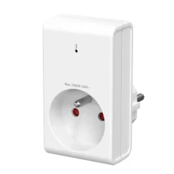 Lot de 3 prises GAO Télécommandées Blanches