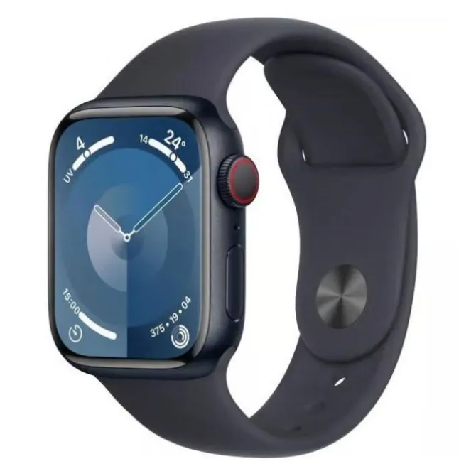 Montre connectée APPLE Watch S9 45mm GPS Noir Reconditionnée grade A+