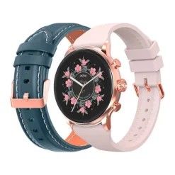 Montre connectée ECHO Rainbow Voyager Bleu + Bracelet Rose