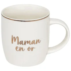 mug céramique 34cl "famille en or"