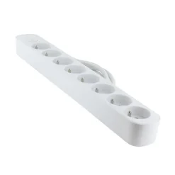 Multiprise ELECTRO DEPOT 8 prises avec interrupteur Blanche - Cable 1.5m