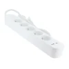 Multriprise ELECTRO DEPOT 5 prises + 2 USB Blanche - Cable 1.5m