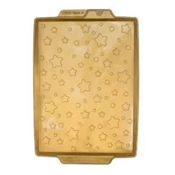 Plaque à genoise fond étoiles 42x28cm