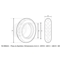 Pneu GYPI Tubeless avec Gel 10