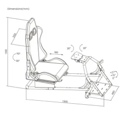 Siège de simulation OPLITE GT3 COCKPIT SIMRACING