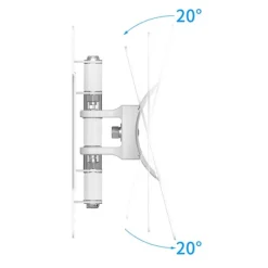 Support mural EDENWOOD TV de 48 à 81cm D1 déporté blanc