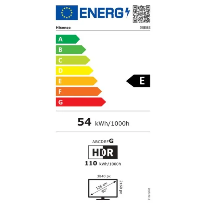 TV MINILED 50" HISENSE 50E8S