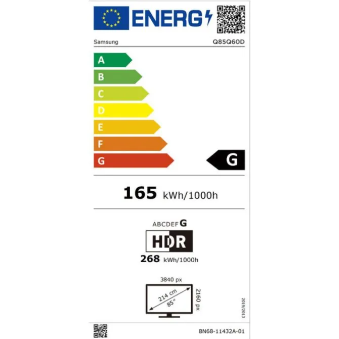 TV QLED 85" SAMSUNG Q85Q60D