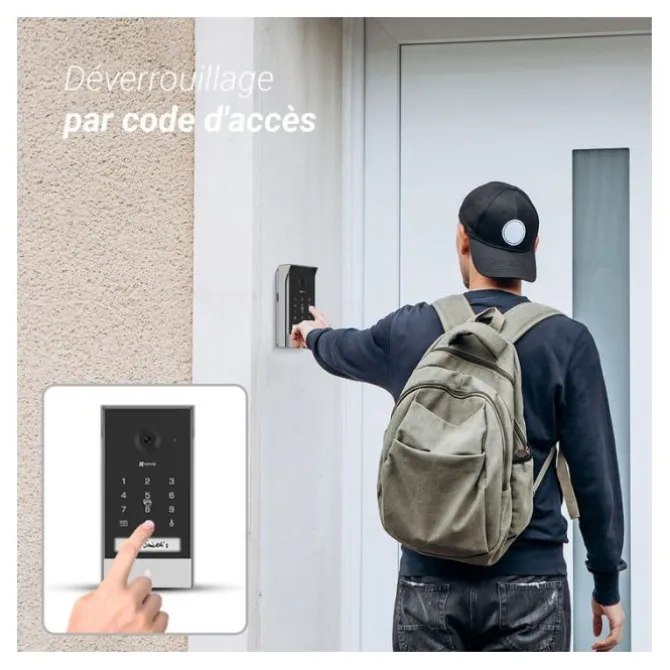 Visiophone connecté EZVIZ EP7 2K avec panneau solaire